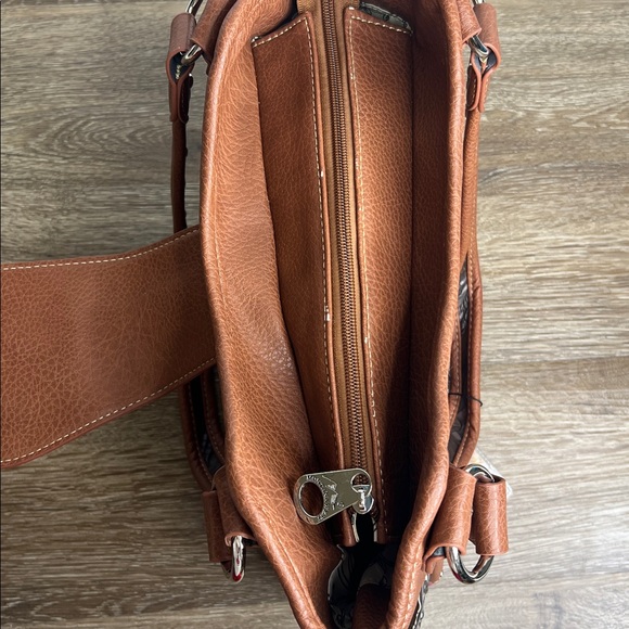 Montana West Brown & Pink Western Studded Tote Handbag NWT - Picture 8 of 16